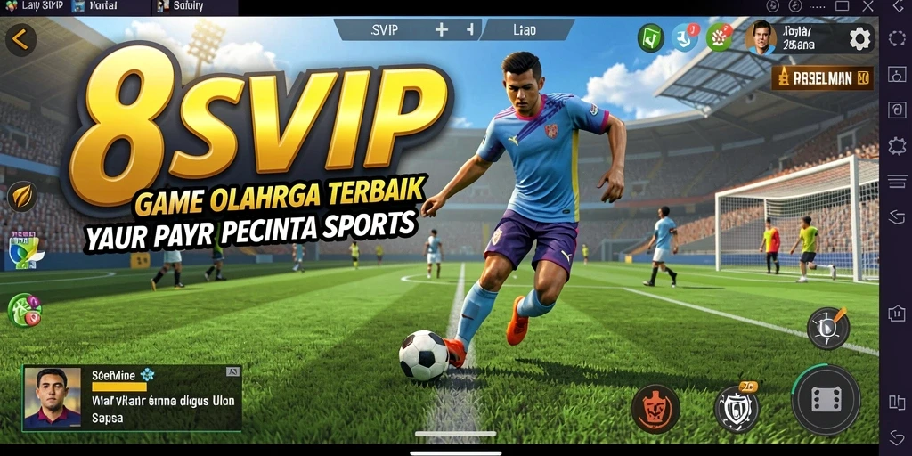 Gameplay intensif 8SVIP dengan aksi olahraga yang mendebarkan.