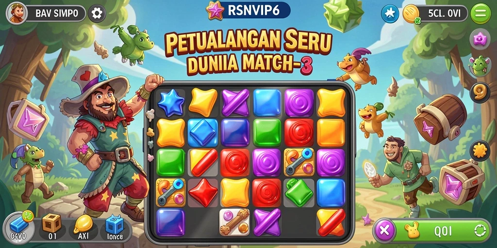 Tampilan screenshot dari gameplay RSNVIP6 yang penuh warna.