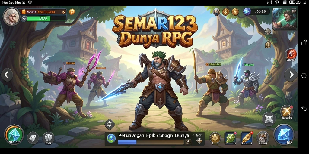 Screenshot menampilkan pertempuran epik dalam dunia SEMAR123.