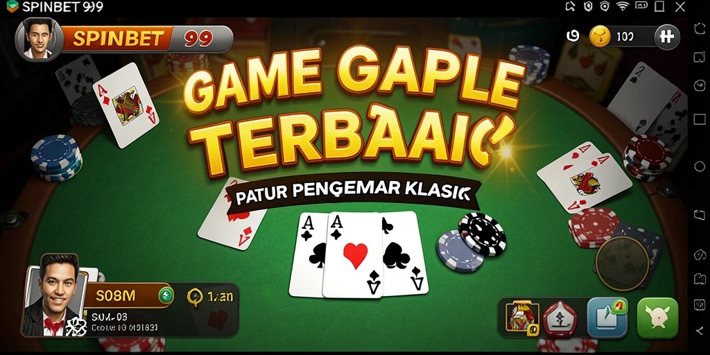 Screenshot gameplay SPINBET99 menampilkan suasana seru permainan Gaple.